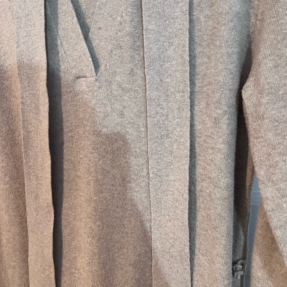 Faherty Beige Knit Midi Dress with Belt - Picture 6 of 7